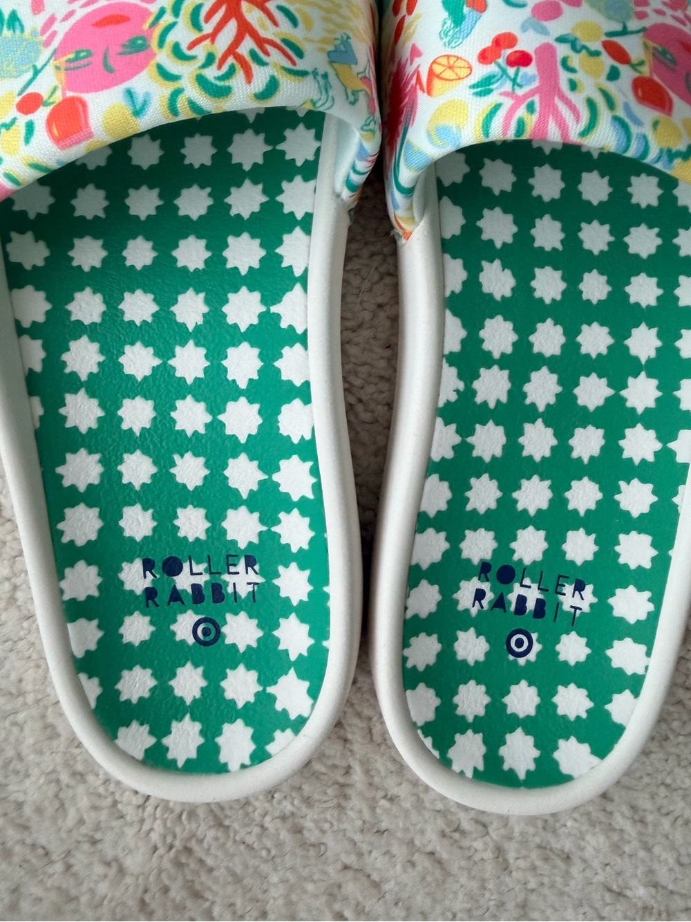 Target x Roller Rabbit Tropical Print Slide Sandals - Picture 3 of 7